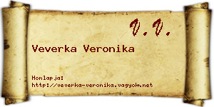 Veverka Veronika névjegykártya
